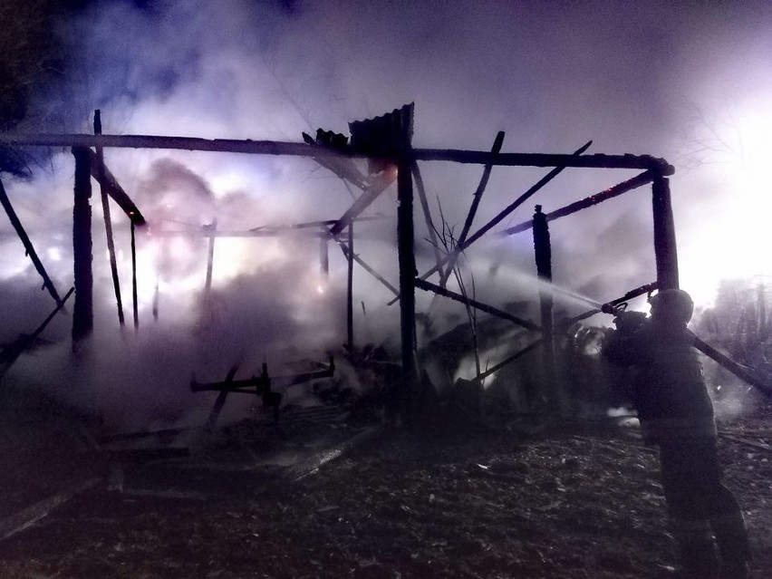 W sobotę 18 marca spaliła się drewniana stodoła w Rusinowie.