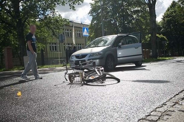 Wypadek na ul. Arciszewskiego w Słupsku.