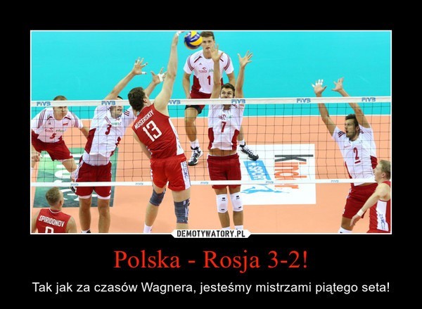 Polscy siatkarze wygrali 3:2 z Rosjanami. Internauci...