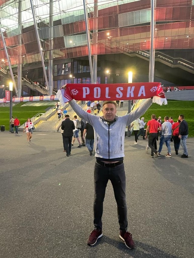 Piotr Henicz przed wrześniowym meczem eliminacyjnym MŚ, Polska  Anglia (1:1) na Stadionie Narodowym w Warszawie
