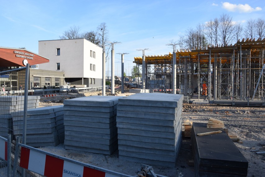 Budowa centrum przesiadkowego Ligota w Katowicach