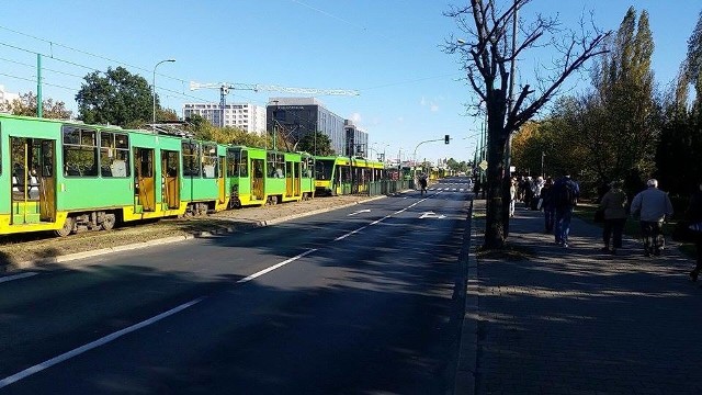 Rataje: Tramwaje stały przez godzinę