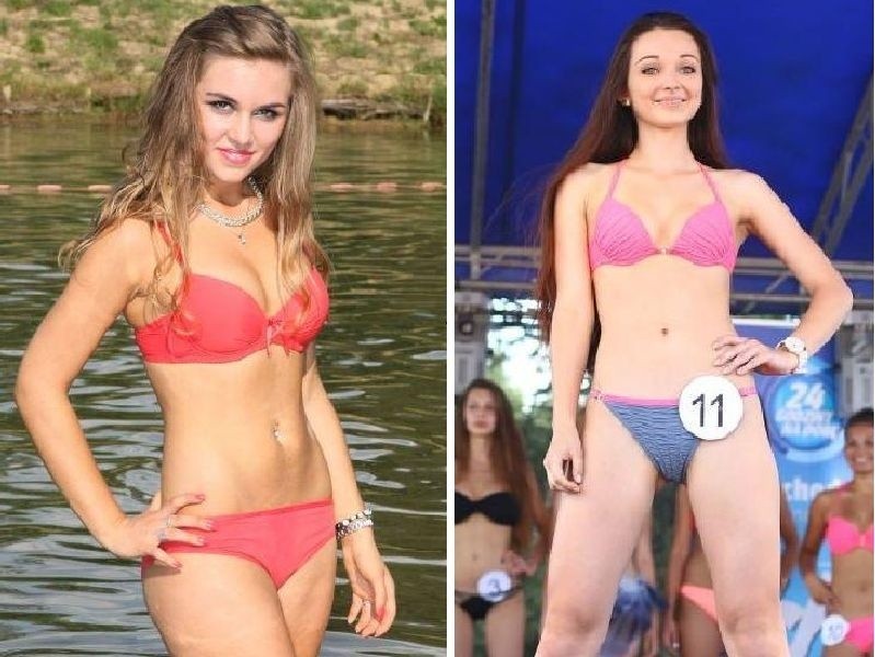 (od lewej) Judyta Woźniak, Miss Opatowa 2014 oraz Izabela...