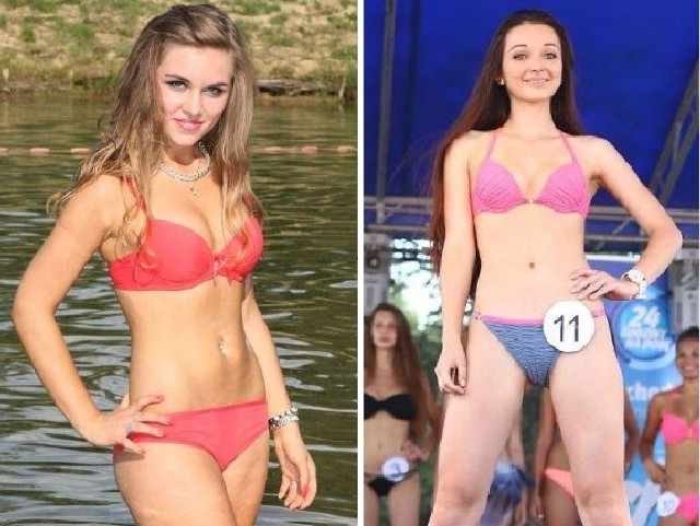 (od lewej) Judyta Woźniak, Miss Opatowa 2014 oraz Izabela Dziuba, Miss Domaniowa 2014.