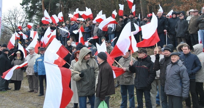 Pracownicy WZU protestowali w Grudziądzu. Boją się utraty pracy [zdjęcia]