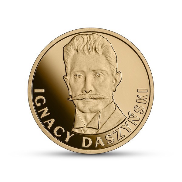 Wizerunek Ignacego Daszyńskiego widnieje na rewersie złotej...