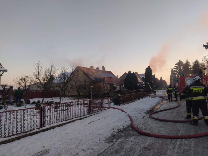Pożar domu jednorodzinnego w miejscowości Buntowo