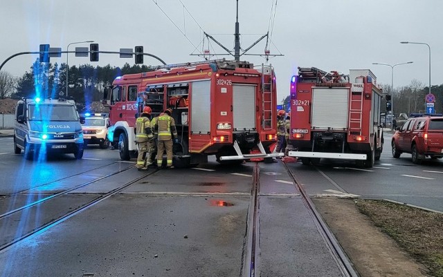 Do tragicznego w skutkach wypadku doszło na torowisku tramwajowym na skrzyżowaniu ulic Akademickiej i Kaliskiego w Bydgoszczy
