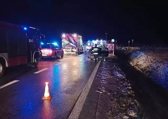 Na miejscu śmiertelnego wypadku na obwodnicy Daleszyc