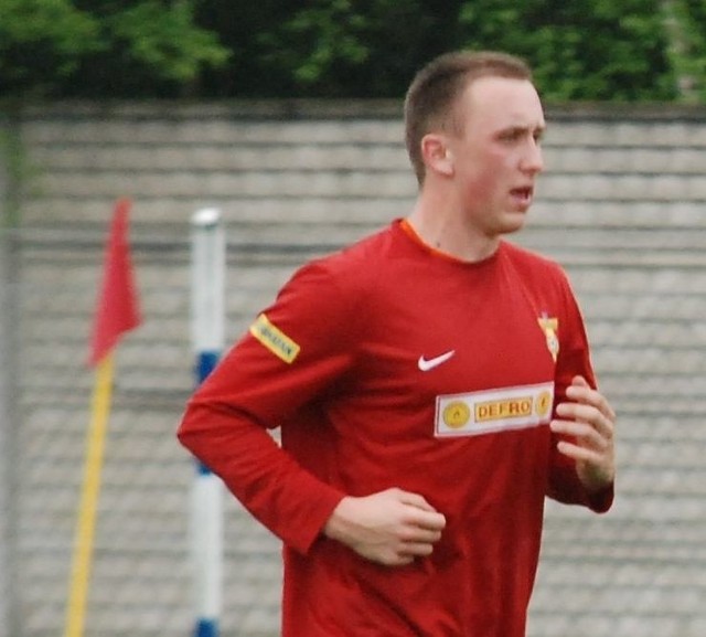 Bartosz Jesionka zdobył dwie bramki dla Nidzicy Dobiesławice w meczu z Polanami Muszkieter Pierzchnica. 