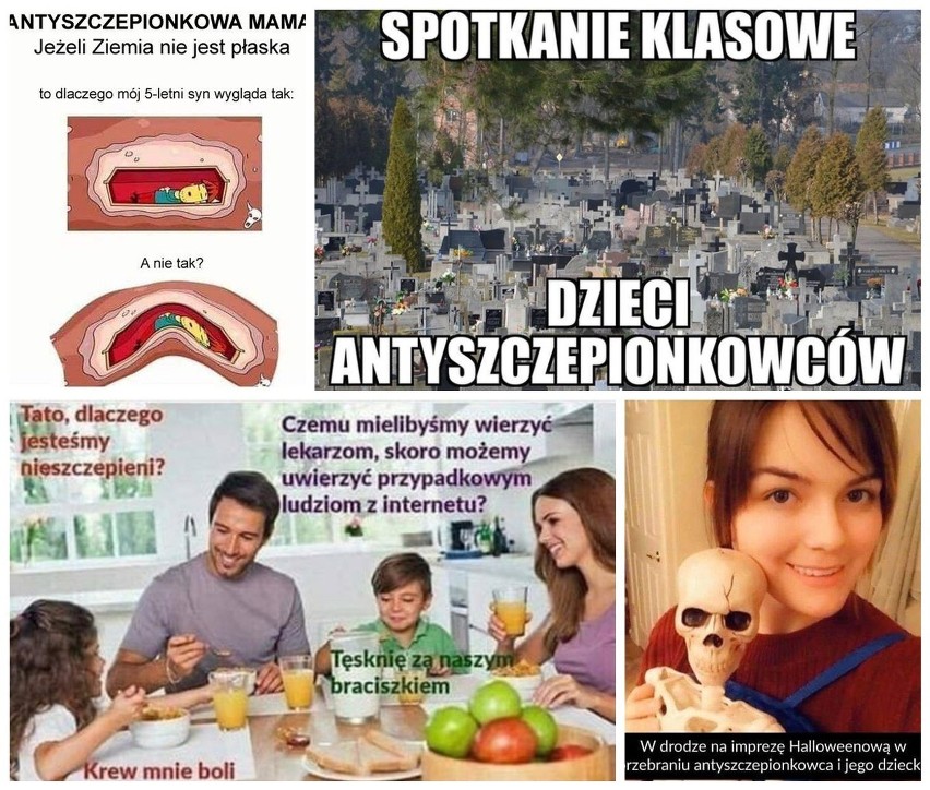 Memy o antyszczepionkowcach wyśmiewają poglądy i przekonania...