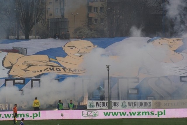 Ruch Chorzów - Górnik Zabrze (oprawa)