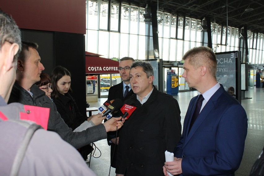 O inwestycji kolejowej mówił Tomasz Mańturz, kierownik...