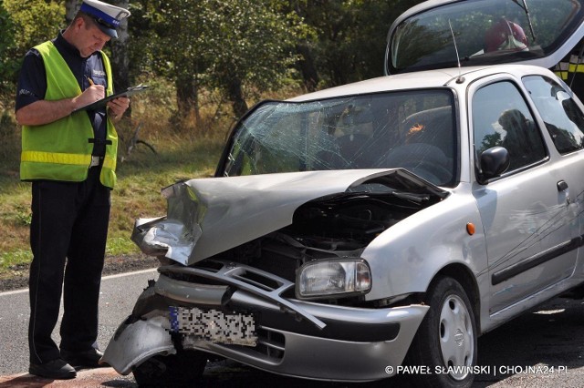 Wypadek na drodze między Chojną a Godkowem.