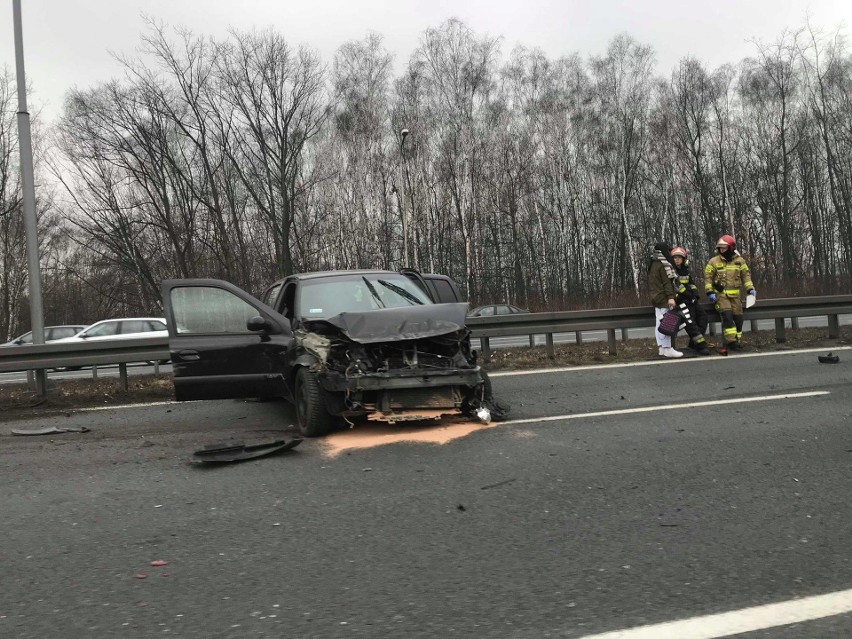 Wypadek na ul. Murckowskiej. W Katowicach na wysokości...