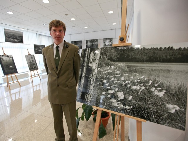 Roman Rogoziński, leśnik z Nadleśnictwa Augustów.