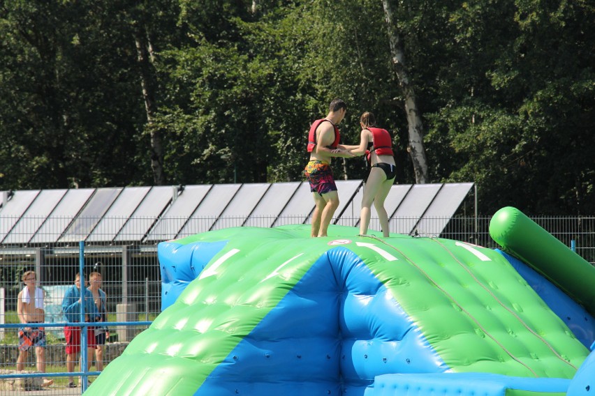 Aqua aerobik i inne atrakcje Kąpieliska Leśnego w Gliwicach ZDJĘCIA