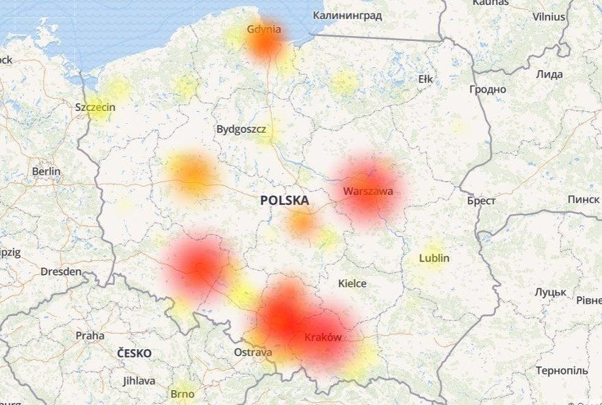 Awaria Google w Polsce