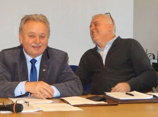 Krzysztof Szatan (z lewej) został kandydatem Prawa i Sprawiedliwości na burmistrza Sandomierza.