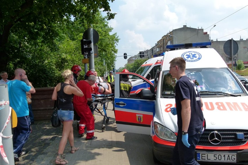 Wypadek na Narutowicza przy Tramwajowej