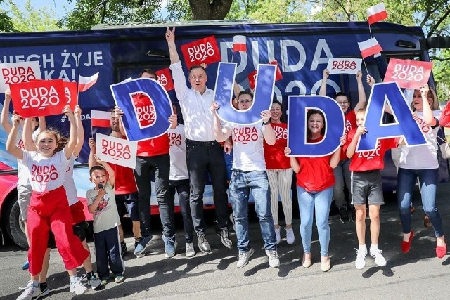 Andrzej Duda podczas wizyty w podradomskim Goździe podczas obecnej kampanii wyborczej.