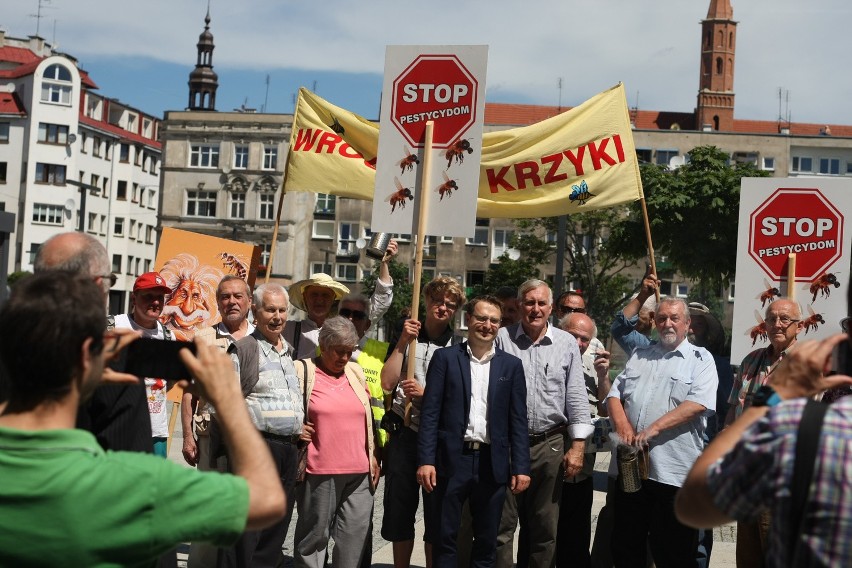 Protest pszczelarzy we Wrocławiu, 16 czerwca 2016