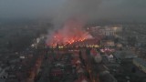 Pożar na Stabłowicach widziany z góry [FILM Z DRONA]