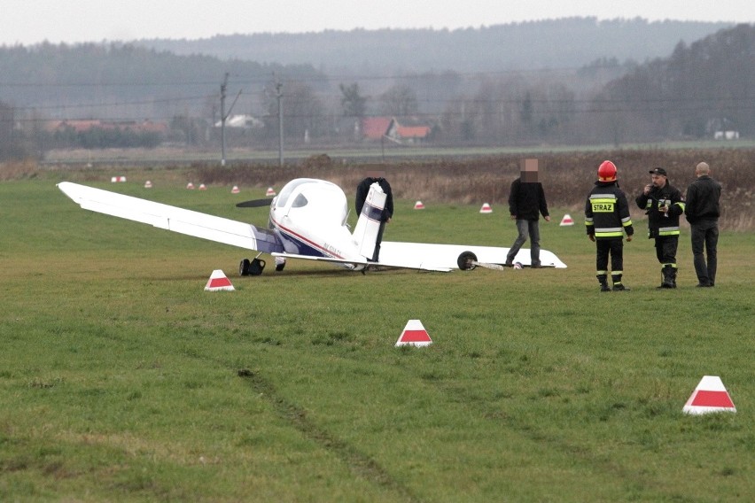 Wypadek podczas lądowania samolotu turystycznego w...