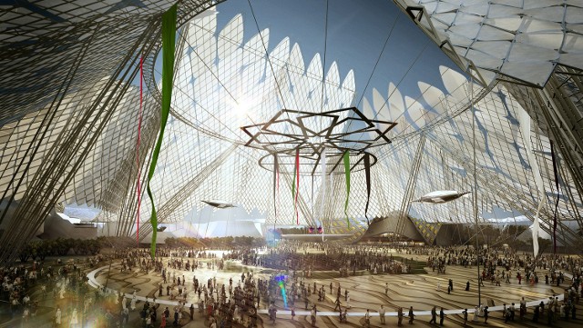 Wizualizacje obiektów na Dubai Expo 2020.