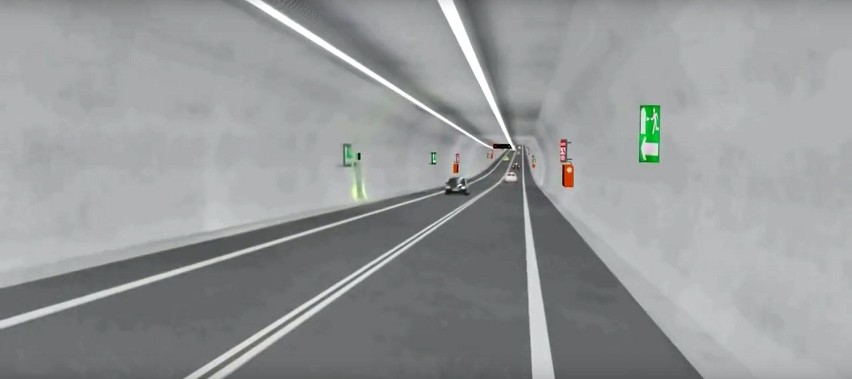 Wizualizacje tunelu. Zapowiedziano, że powstanie on do 2022...