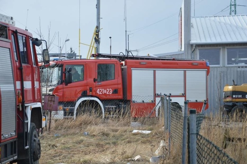 Pożar busa w Głogowie