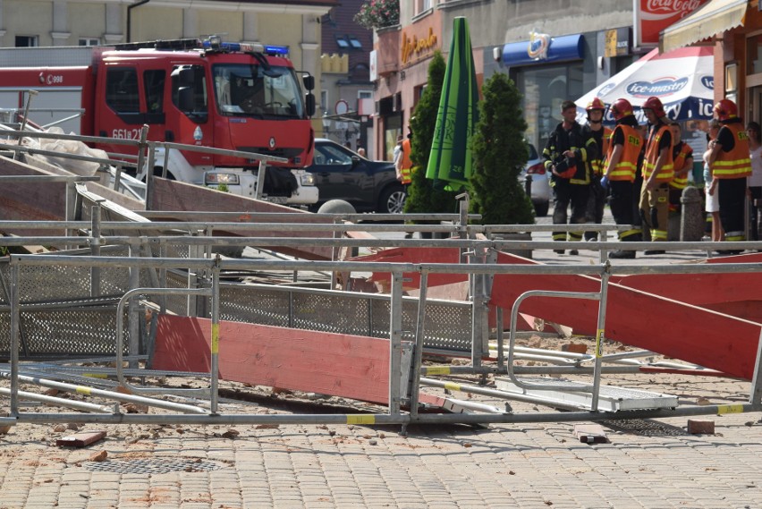 Runęło rusztowanie przy remontowanym pałacu Dietrichsteinów