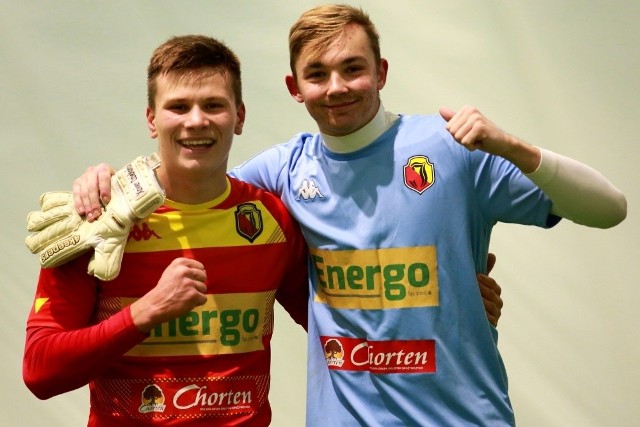 Xavier Dziekoński (z prawej) nieoczekiwanie znalazł się w wyjściowym składzie Jagiellonii