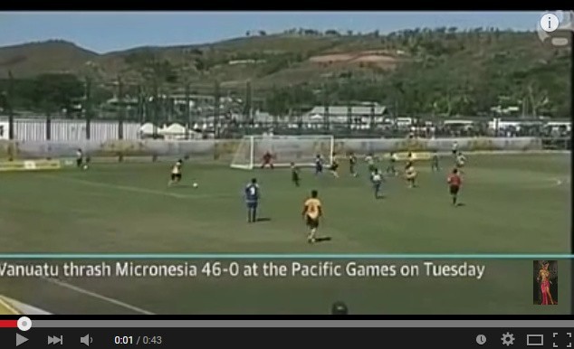 Mikronezja przegrała z Vanuatu 0:46