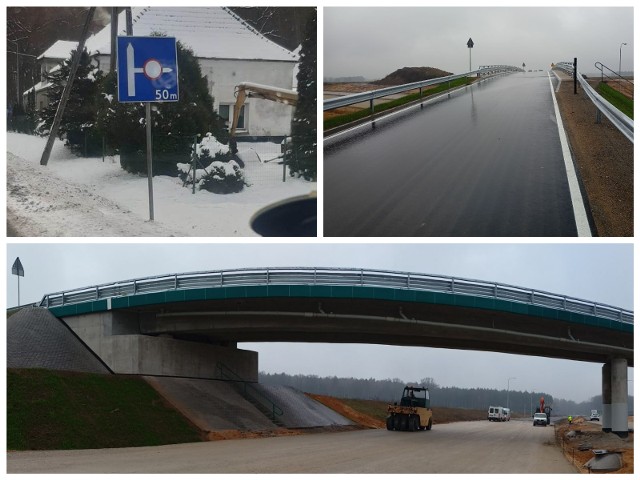 Wiadukt nad budowaną obwodnicą Olesna jest już gotowy, ale znaki zakazu ruchu na drodze krajowej nr 11 i w Ciarce nadal stoją.