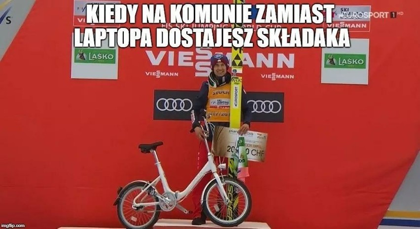 Skoki narciarskie. Kamil Stoch z Kryształową Kulą. Zobacz najlepsze memy!
