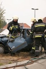 Wypadek na drodze krajowej 25 w pobliżu Szczutek - obowiązuje ruch wahadłowy