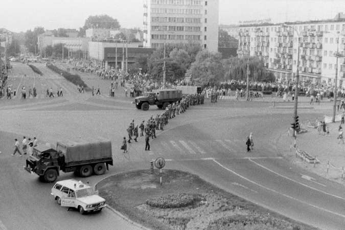 Walki uliczne w Gorzowie w 1982 r....