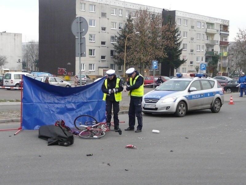 Tragiczny wypadek w Pabianicach - rowerzysta nie żyje
