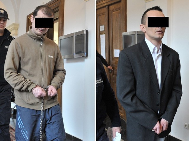 Łukasz T. i Łukasz P. na ogłoszenie wyroku zostali doprowadzeni z tymczasowego aresztu.
