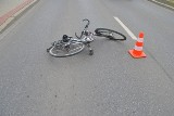 Potrącenie rowerzystki w Krośnie
