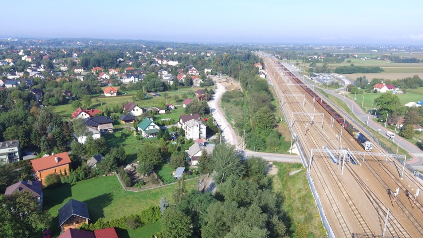 Rozpoczyna się budowa obwodnicy Podłęża. Powstanie m.in. estakada w rejonie stacji kolejowej 