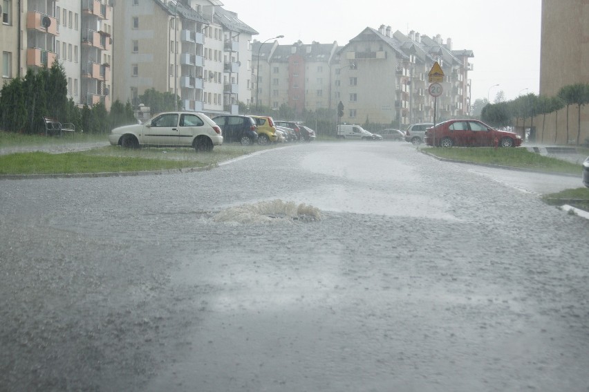 Nawałnica na os. Kotuli w Rzeszowie