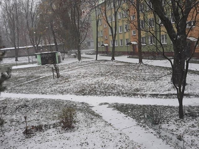 Zima na osiedlu XV-lecia w Radomiu.
