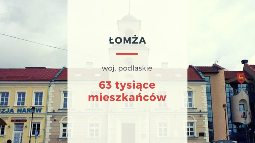 Łomża to trzecie co do wielkości miasto w województwie...