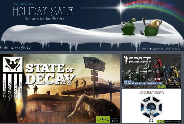 Steam Holiday Sale 2014Steam: Świąteczna wyprzedaż już wystartowała