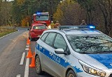 Wypadek w Kodrębie na drodze krajowej nr 42. Dwie osoby w szpitalu