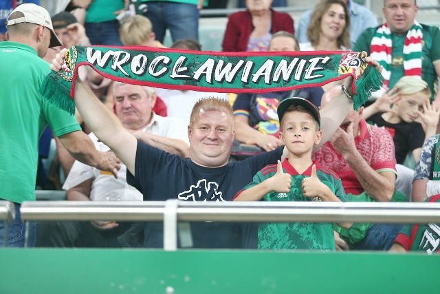 Kibice na meczu Śląsk Wrocław - Legia Warszawa, Stadion Wrocław 11.09.2021