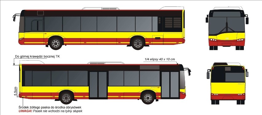 Projekt malowania wrocławskich autobusów Solaris