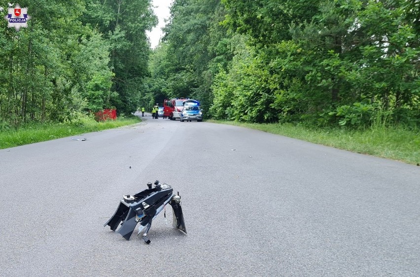 Tragiczny wypadek w powiecie ryckim. 24-letni motocyklista zginął na miejscu